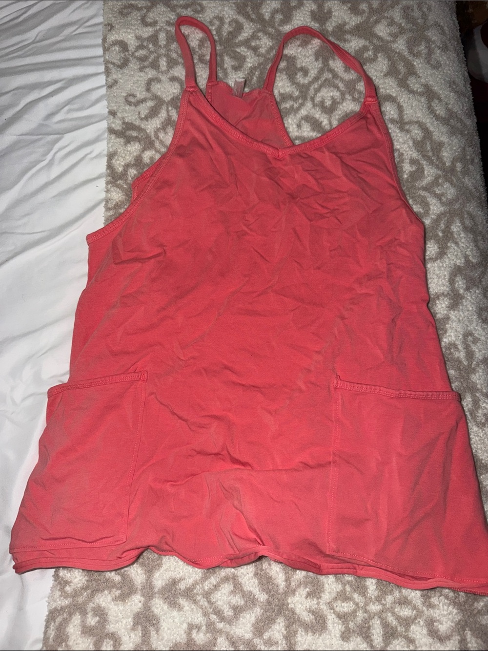 Free People Hot Shot Mini Dress in Coral